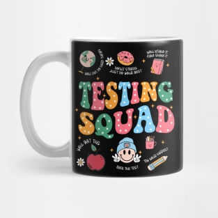 Retro Testing Squad, Teacher Test Day, Motivational, Last Day Of School Mug